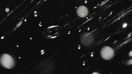 Poster - Abstract background with overlay texture of rain and falling droplets