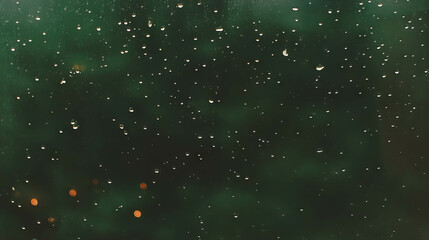 Poster - Abstract texture of rain drops on blurred window for atmospheric background design