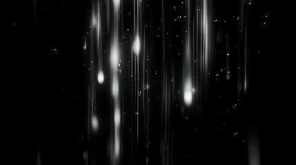 Poster - Abstract rainfall texture with falling drops on dark background