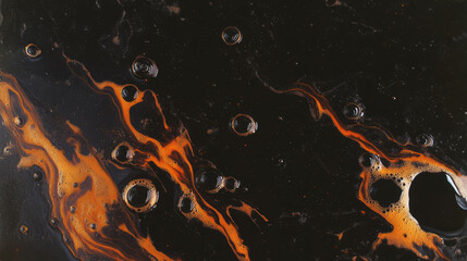 Poster - Abstract sarsaparilla texture with vivid swirls and bubbles for creative design