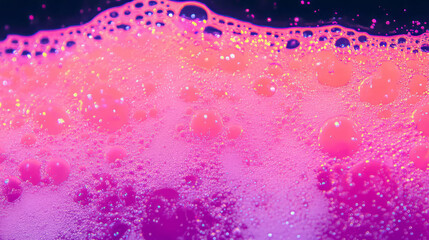 Poster - Vibrant wild berry soda foam texture for creative designs