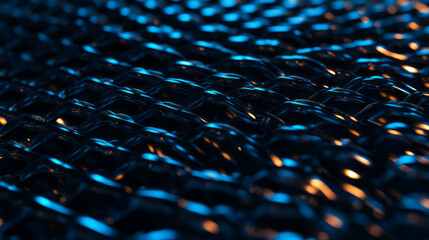 Poster - Metallic woven texture overlay with intricate design for artistic backgrounds