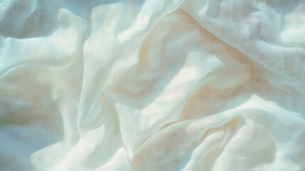 Poster - Soft overlay texture of woven linen fabric with fine details for design backgrounds