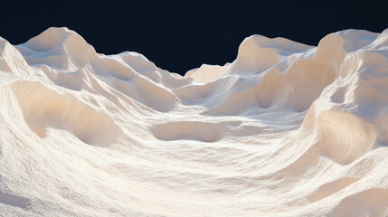 Poster - Textured sand dunes with fine grain details under dramatic lighting