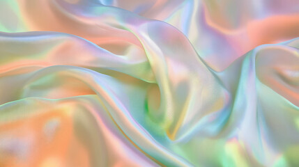 Aufkleber - Shimmering smooth silk fabric with iridescent surface for luxurious design and decoration