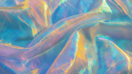 Aufkleber - Iridescent shimmering silk fabric with textured surface for luxury design and decoration