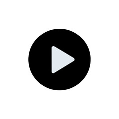 Poster - Play button icon indicating media control and video playback functionality