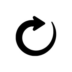 Poster - Refresh icon featuring a circular arrow indicating renewal and update