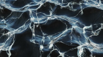 Poster - Abstract water texture capturing dynamic ocean waves in motion
