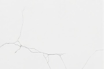Poster - Cracked white background with fine fracture lines.
