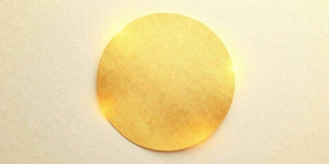 Fototapete - Golden Circle on Pale Background Elegant Design Element for Invitations, Announcements, and Branding