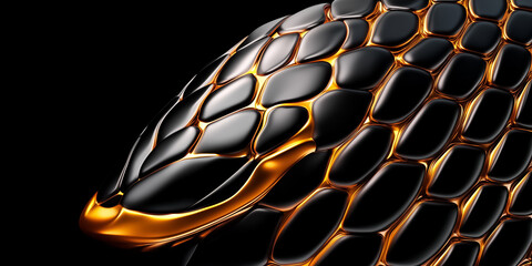 Poster - This artistic creation showcases a digital surface that mimics the elegance of snake skin