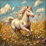 Baby Unicorn with Sparkling Mane