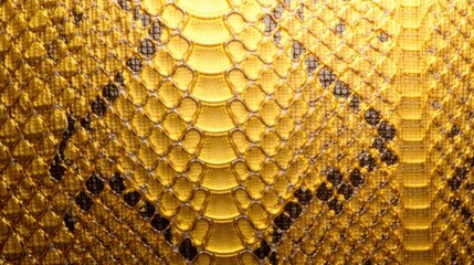 Aufkleber - Golden Reptile Skin Texture A Detailed Close-Up View