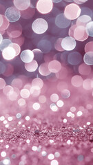 Wall Mural - Abstract festive silver soft pink background with glitter sparkle, bokeh effect for design, card, wallpaper, poster, flier ect. Spring delicate pastel tones seasonal illustration in realistic style.