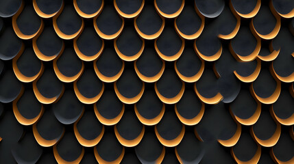 Poster - Abstract Black and Gold Scales Background Design for Textures