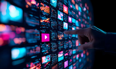 Poster - Digital Interface Touchscreen Interaction with Multimedia Content