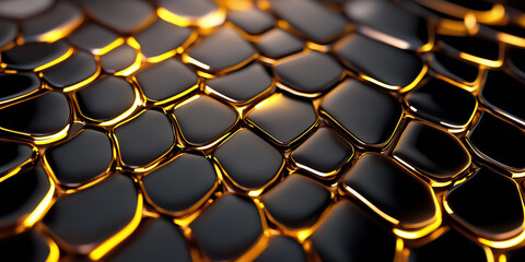 Poster - This stunning digital design mimics snake skin with a glossy finish and detailed scales, creating a captivating interplay of light and texture that evokes elegance