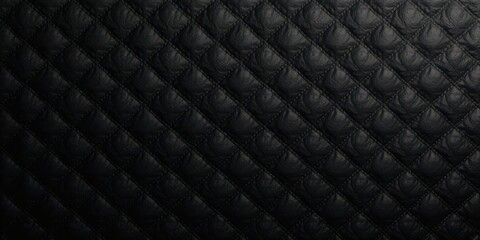Aufkleber - Dark Diamond Quilted Fabric Texture Background A Luxurious, Elegant Pattern for Design Projects