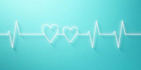 Aufkleber - Heartfelt Pulse A Symbolic Representation of Love and Life's Rhythm