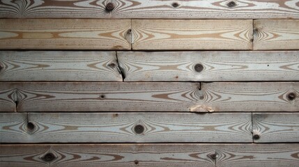 Poster - Rustic Weathered Wooden Planks with Distinctive Grain Patterns and Subtle Color Variations Showing the Natural Beauty of Aged Timber