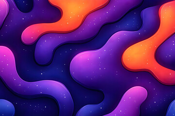 Poster - Abstract Colorful Liquid Shapes Design