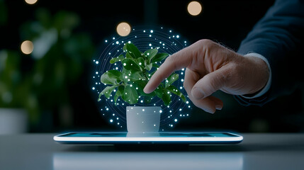Poster - Touching a Digital Plant Model with Augmented Reality Effects