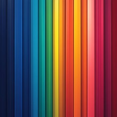 Poster - Abstract background with vertical lines in a gradient of rainbow colors, a vibrant backdrop