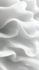 Poster - Abstract White Fabric Texture With Silver Dots
