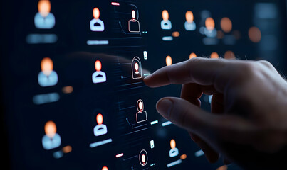 Poster - User Interface Interaction with Digital Profile Selection System