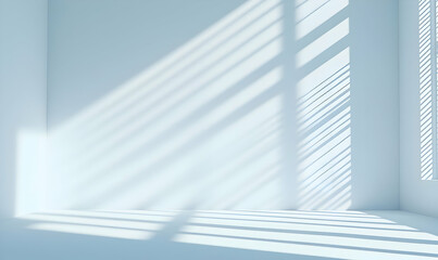 Poster - Minimalist Room with Soft Shadows and Natural Light Play