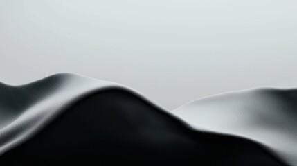 Leinwandbilder - Business-ready abstract white background with gentle wave motion and a minimalist style.