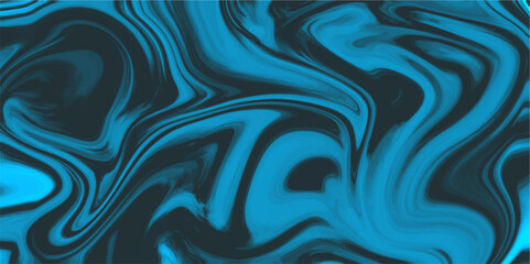 Wall Mural - abstract dark blue template with curved lines. grunge paste color liquid marbling paint texture back