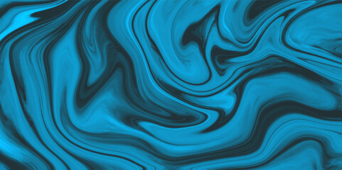 Wall Mural - abstract dark blue template with curved lines. grunge paste color liquid marbling paint texture back
