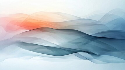 Leinwandbilder - Clean and simple white abstract background with futuristic business elements.