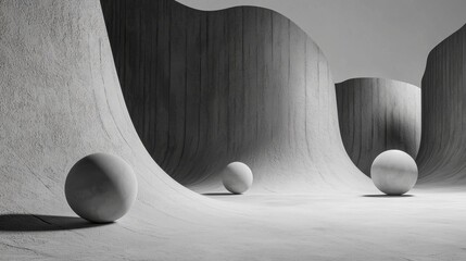 Leinwandbilder - Clean and simple white abstract background with futuristic business elements.