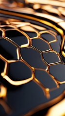 Poster - A captivating surface showcases a shimmering design reminiscent of snake skin, with detailed scales that reflect light beautifully, creating a mesmerizing visual experience full of texture and depth