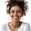 © Stock4u2024  - Radiant Confidence: A portrait of a joyful woman, radiating a confident smile and positive energy. The image evokes warmth and approachability.