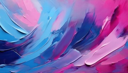Aufkleber - vivid abstract fluid art with swirling pink, blue, and purple brushstrokes for modern decor, branding, and background

