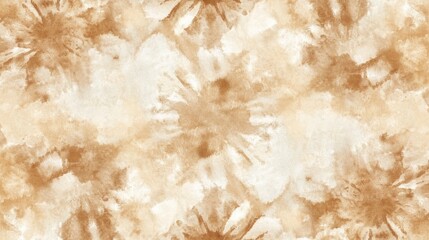 Wall Mural - watercolor background with a tie-dye pattern in sepia tones, showcasing the unique texture and patterns on fabric