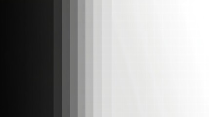 Poster - Monochromatic Gradient: Abstract grayscale vertical lines transitioning from deep black to bright white, creating a minimalist and modern design element.