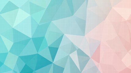 Poster - geometric pastel harmony background