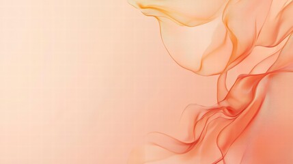 Poster - ethereal fluidity: an artistic composition of swirling, abstract fluid shapes in a gradient of warm 