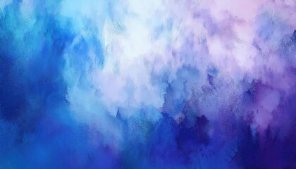 Fototapete - ethereal watercolor texture in blue and purple hues with dreamy cloud-like patterns, perfect for background and digital art

