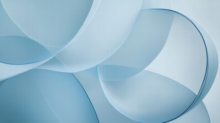 Poster - abstract ribbon spheres: an elegant composition of ethereal blue ribbons swirling gracefully, creati