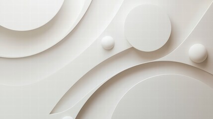 Poster - abstract geometry: clean, modern, and elegant geometric shapes cast soft shadows in a minimalist des