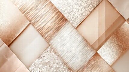 Poster - geometric elegance: an artistic, high-angle shot showcasing an arrangement of intersecting textured 