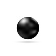 © Serhii - Abstract vector design element. Black Pearl with shadow. Eps 10