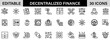 © MdShfiquil - Decentralised Finance icon pack design in adobe illustrator I 30 Editable Stoke I Victor File.