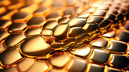 Poster - A mesmerizing digital artwork features a surface resembling snake skin, shimmering with a glossy finish. Detailed, textured scales entwine, creating a captivating visual that draws the eye